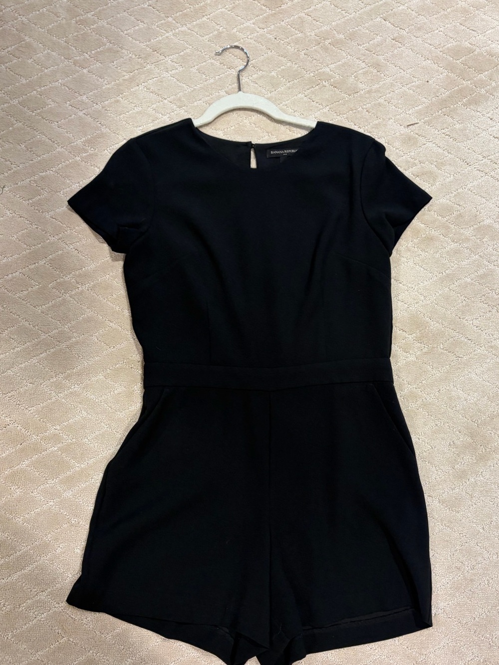 Banana Republic Black Short Sleeve Dress Top